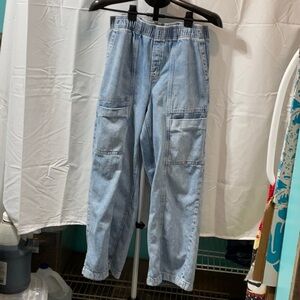 GAP High Rise Wide-Leg Denim - Classic Blue. Worn once.